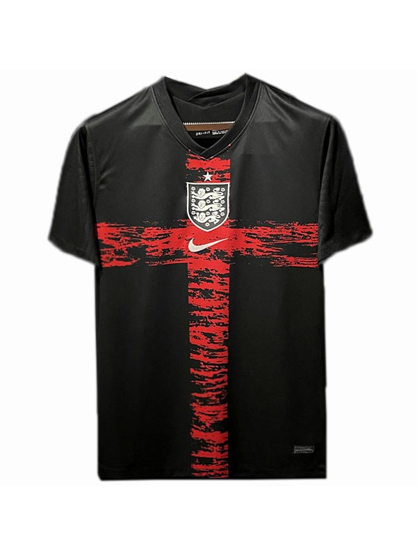 England pre-match training jersey special soccer uniform men's black football top shirt 2022-2023